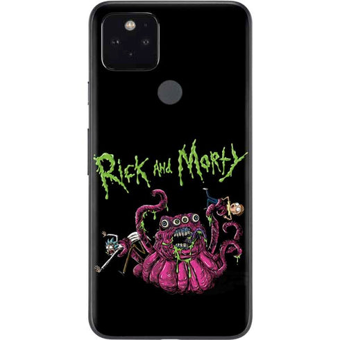Adult Swim Rick and Morty Tentacle Attack Google Pixel 5 Skin